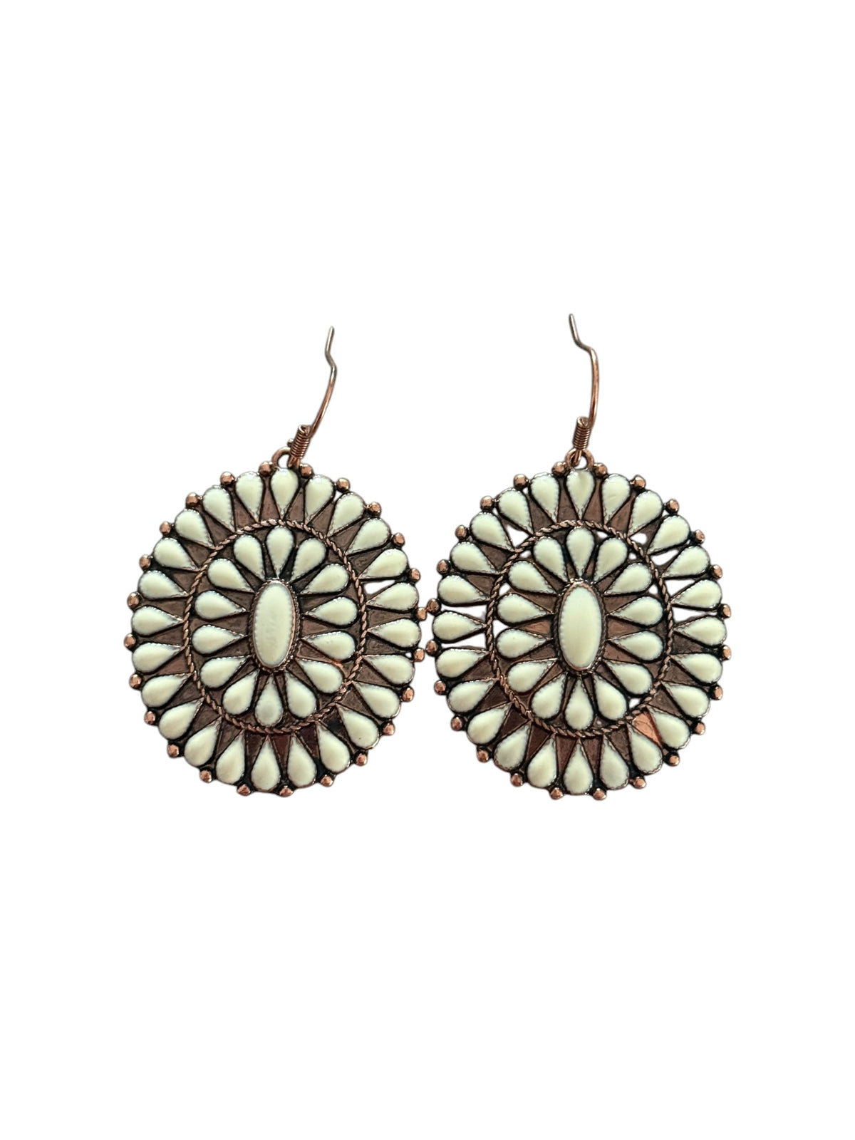 Copper Cluster Dangle Earrings