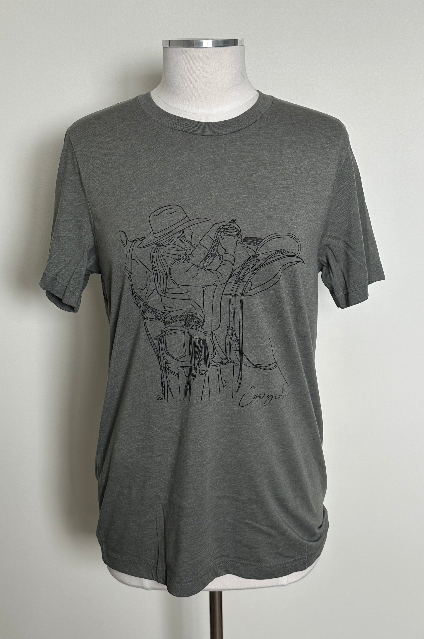 Heathered Olive Cowgirl’n T-Shirt