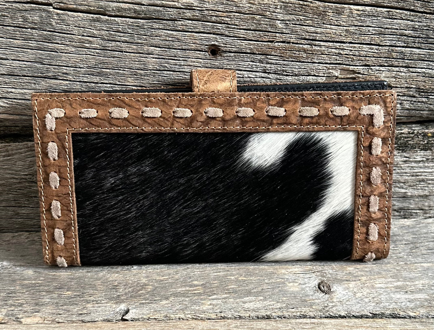 Cowhide Buckstitch Wallet