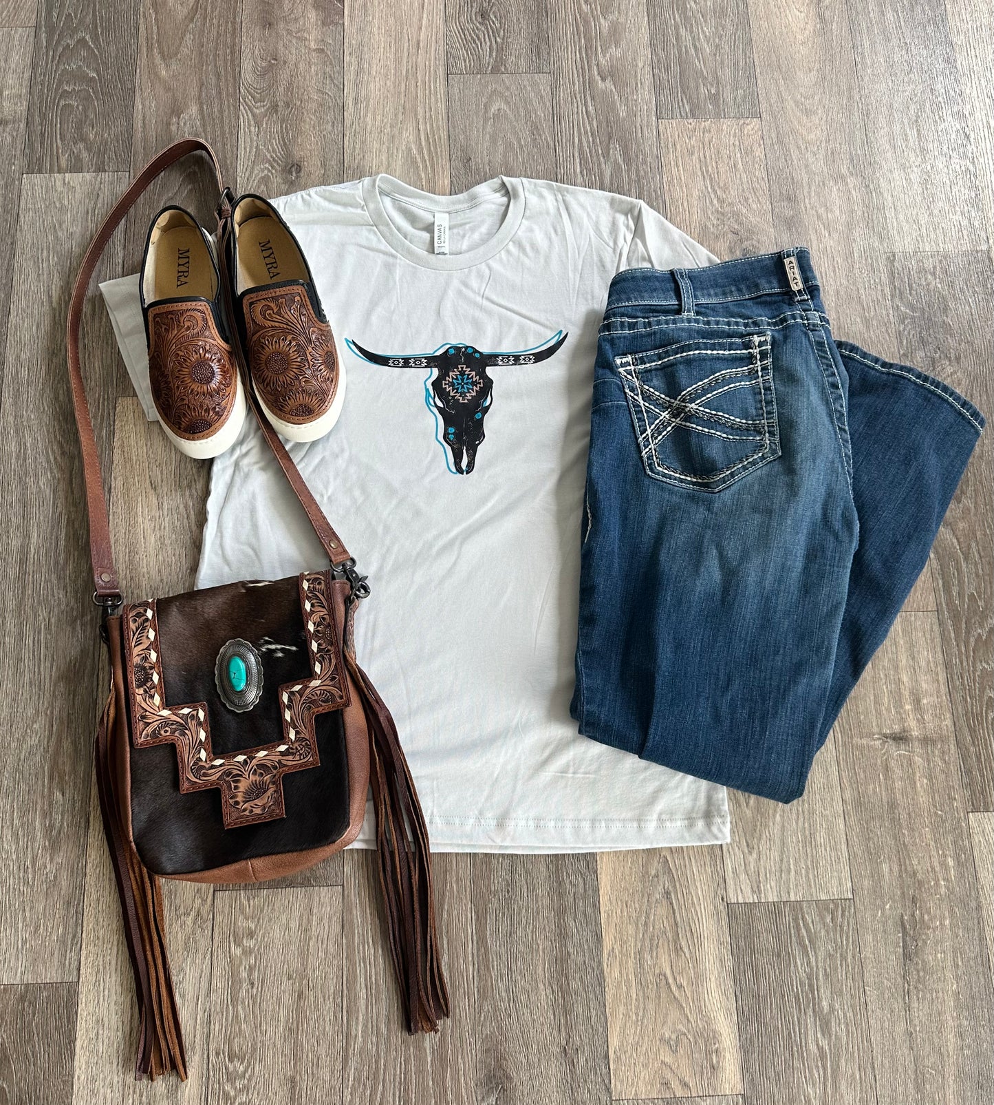 Aztec Longhorn T-Shirt