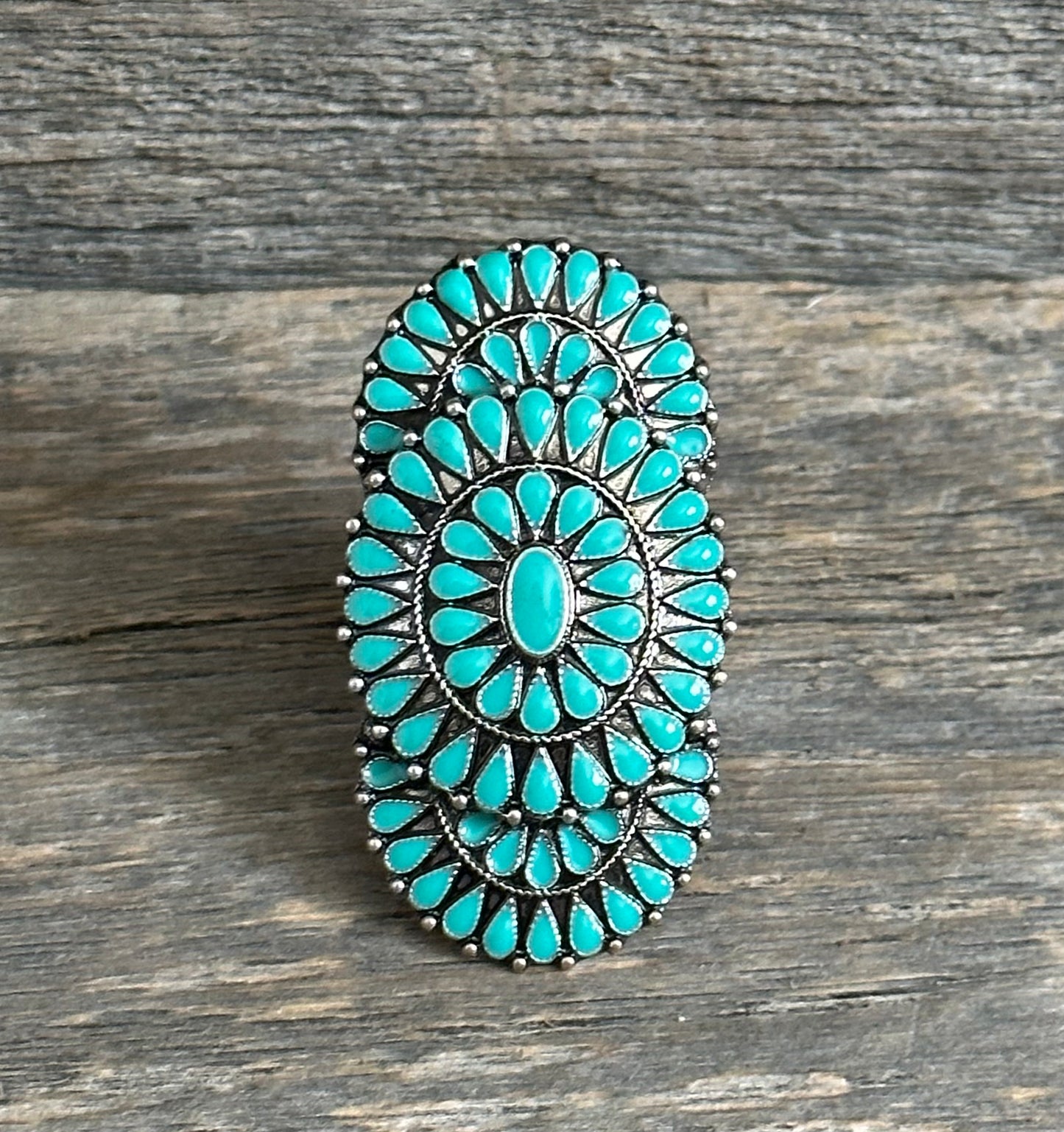 Turquoise Cluster Ring