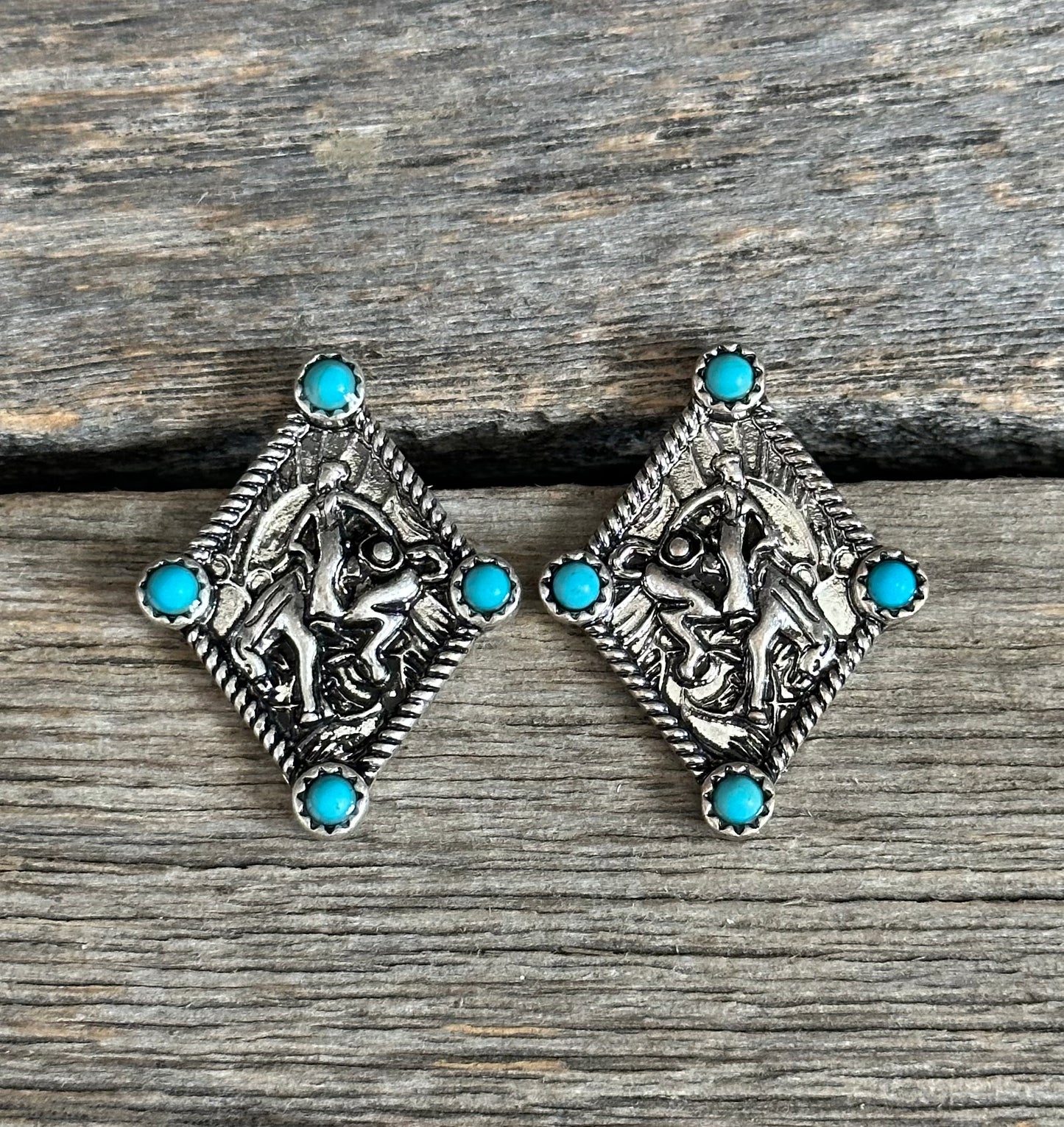 Diamond Bronc Earrings