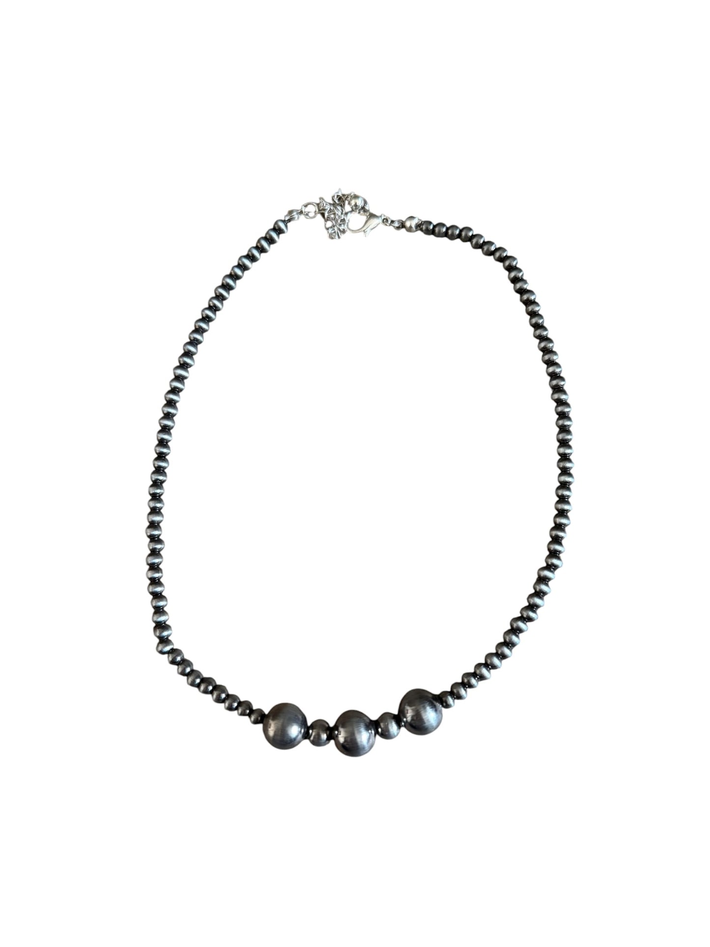 Gunmetal Navajo Pearl Choker