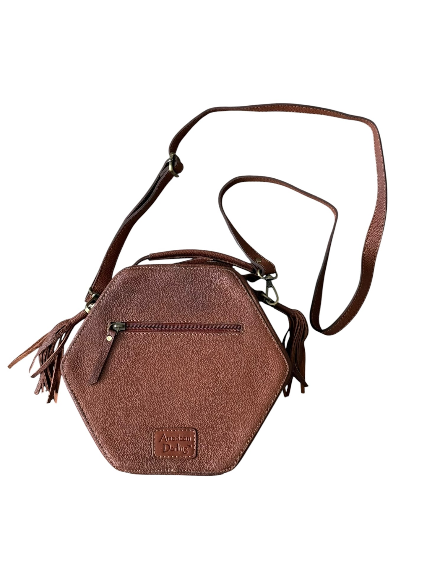 Tooled Hexagon Purse