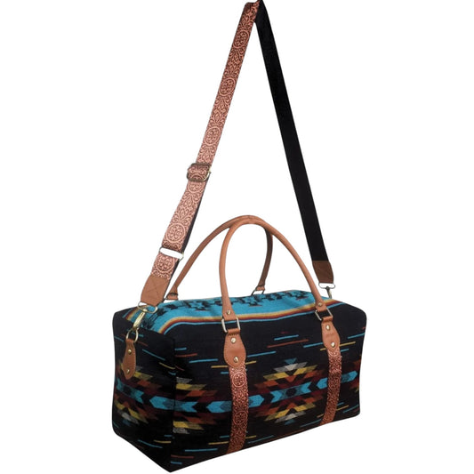 Black Aztec Travel Bag