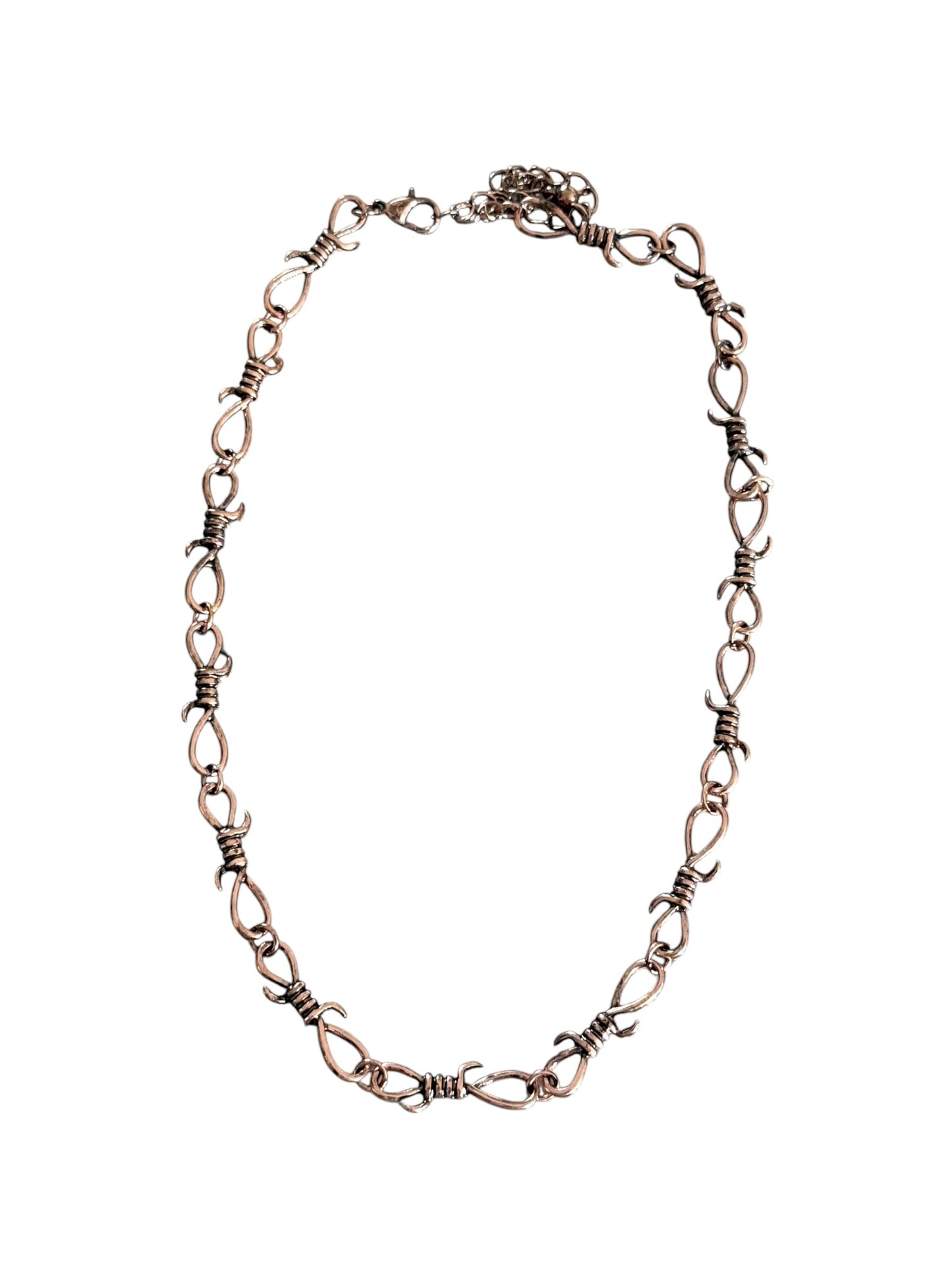 Copper Barbwire Necklace