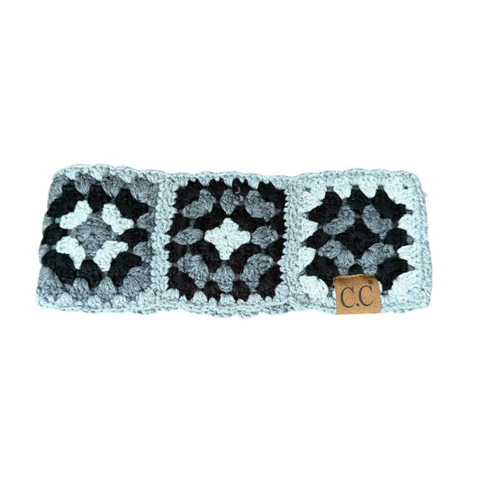Grey/Black Winter Headband