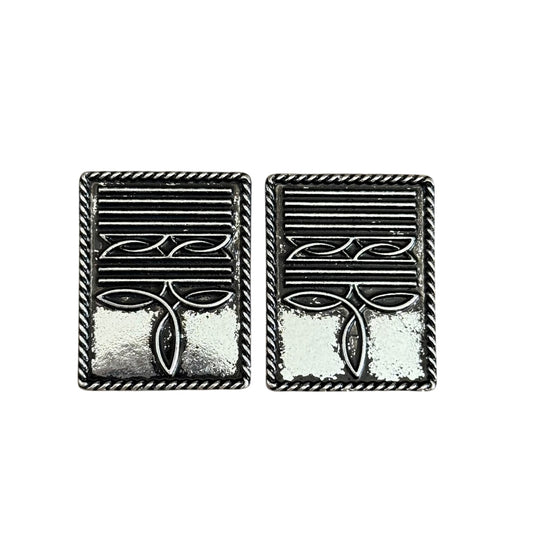 Rectangle Bootstitch Earrings