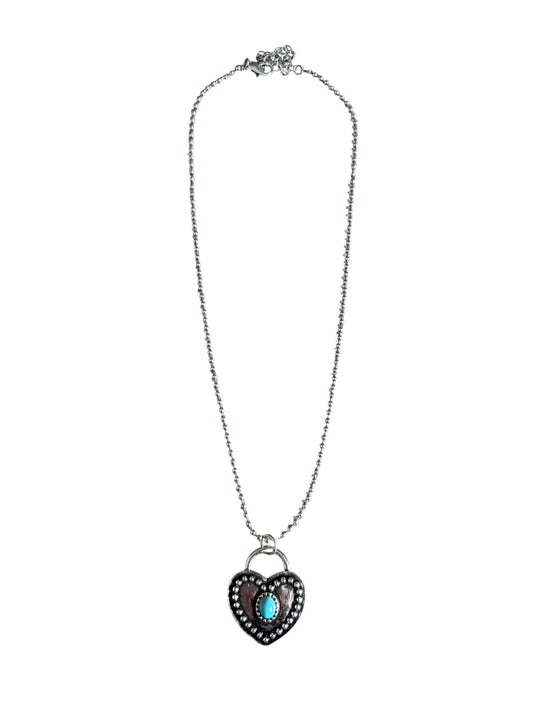 Turquoise Heart Necklace