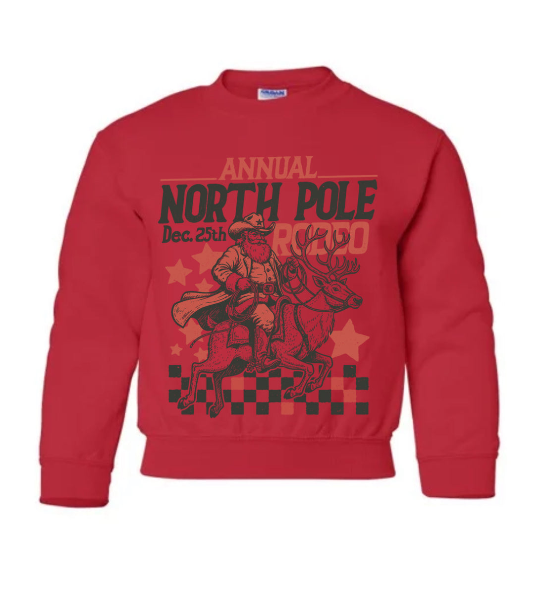 YOUTH/TODDLER Western Christmas Crewnecks (12 designs, 3 colour options) •PRE ORDER•