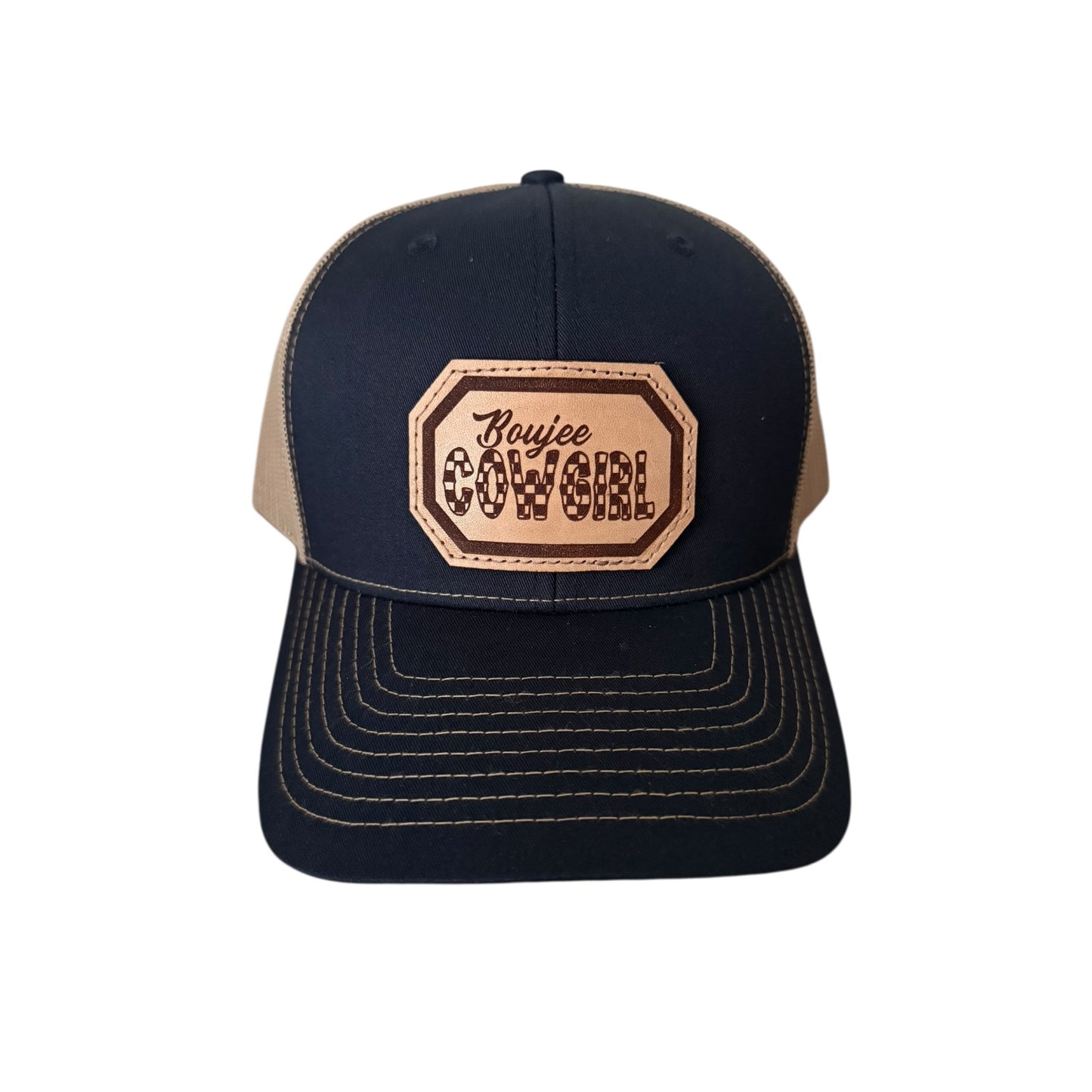 Navy/Tan Boujee Cowgirl Hat