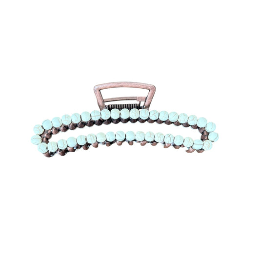 Copper & Natural Claw Clip