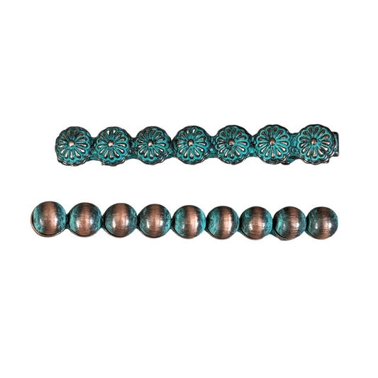 Patina Navajo Pearl 2 Pack Hair Clips