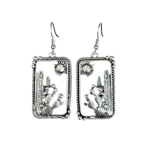 Cactus Cutout Earrings