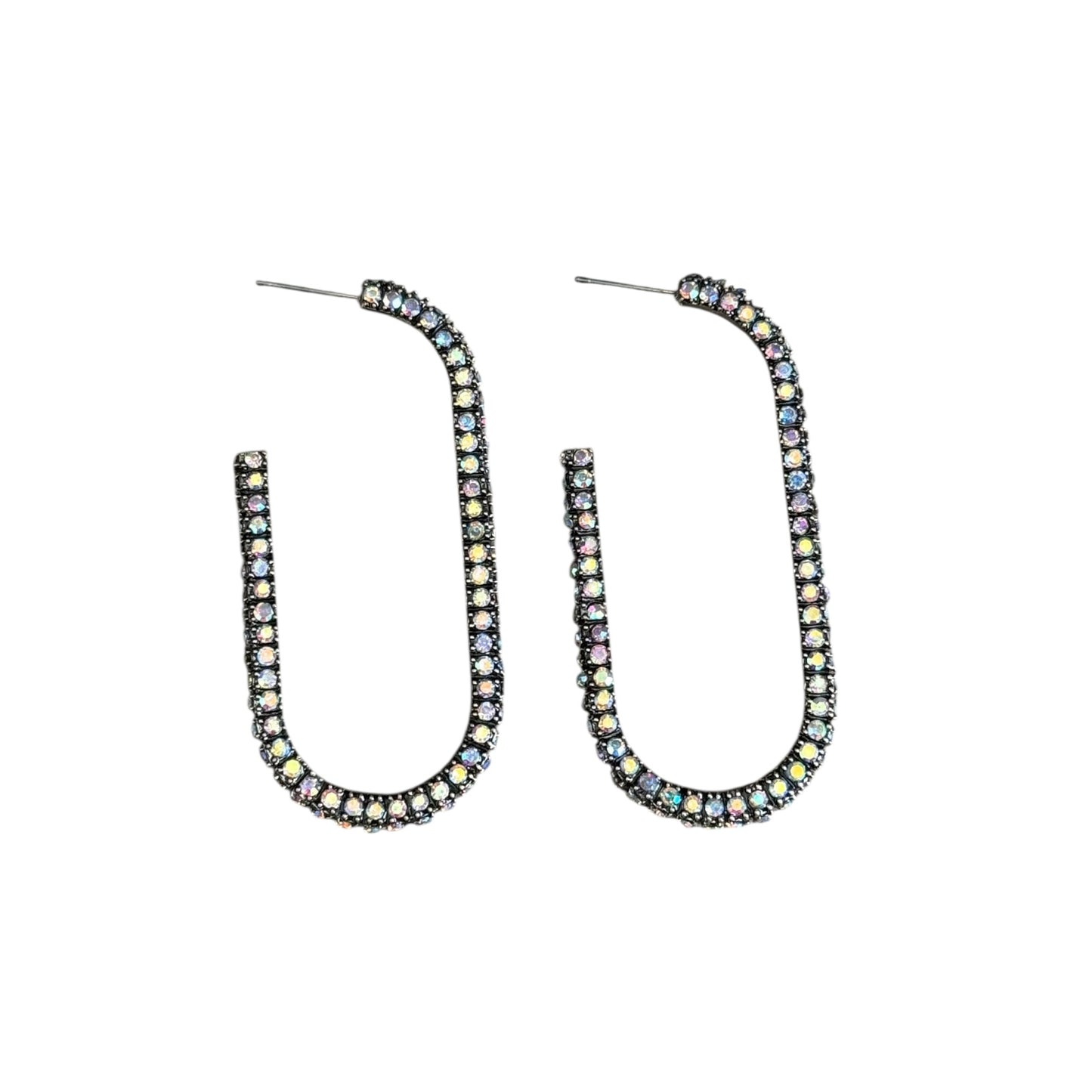 Sparkle Crystal Hoop Earrings