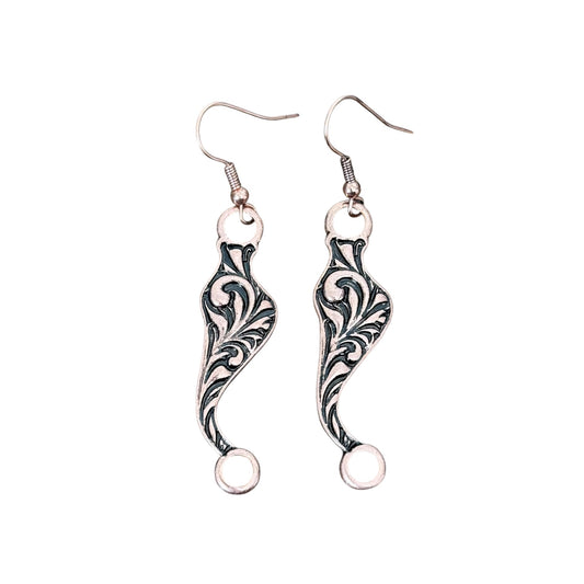 Copper Shank Bit Earrings