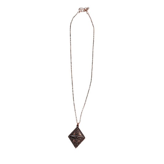 Copper Bootstitch Diamond Necklace