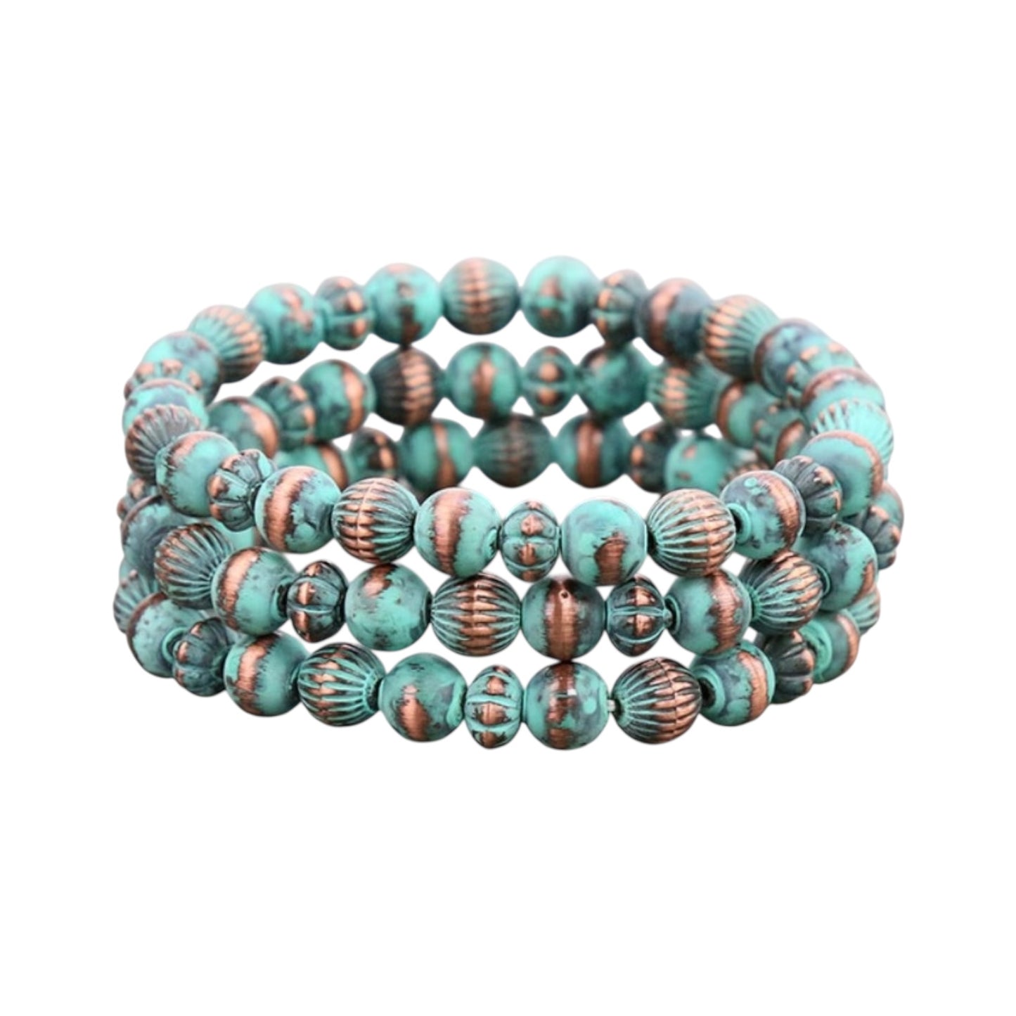 Patina Navajo Pearl Triple Stretch Bracelet
