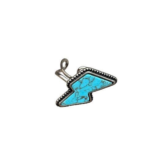 Turquoise Bolt Cuff Ring