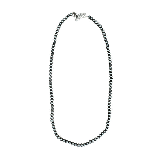 Gunmetal Navajo Pearl Necklace