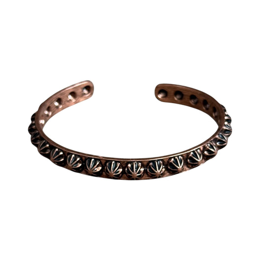 Copper Dot Cuff Bracelet