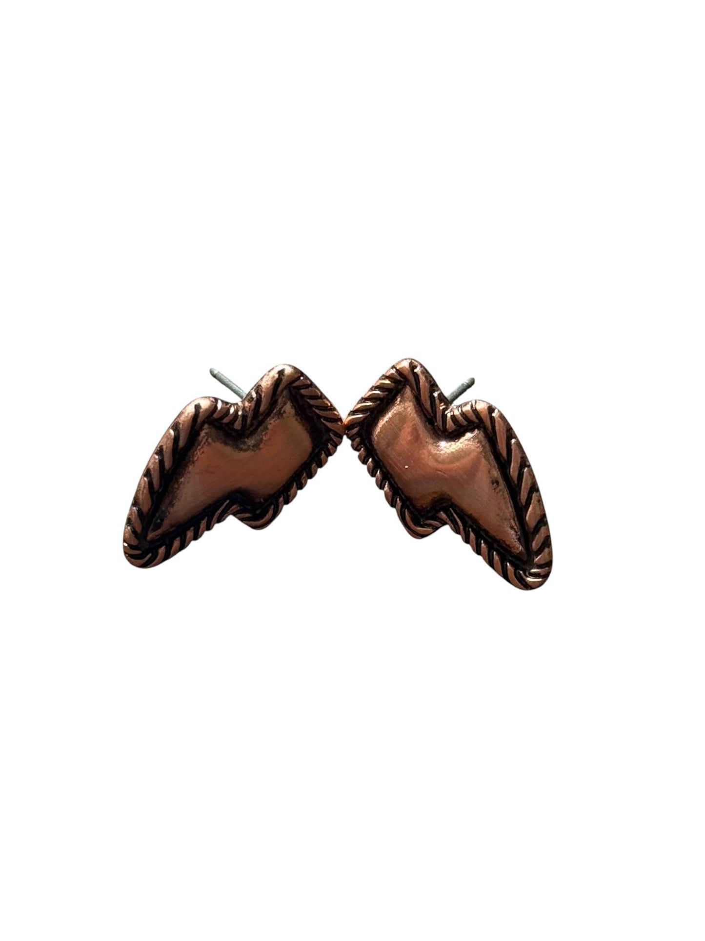 Copper Bolt Earrings