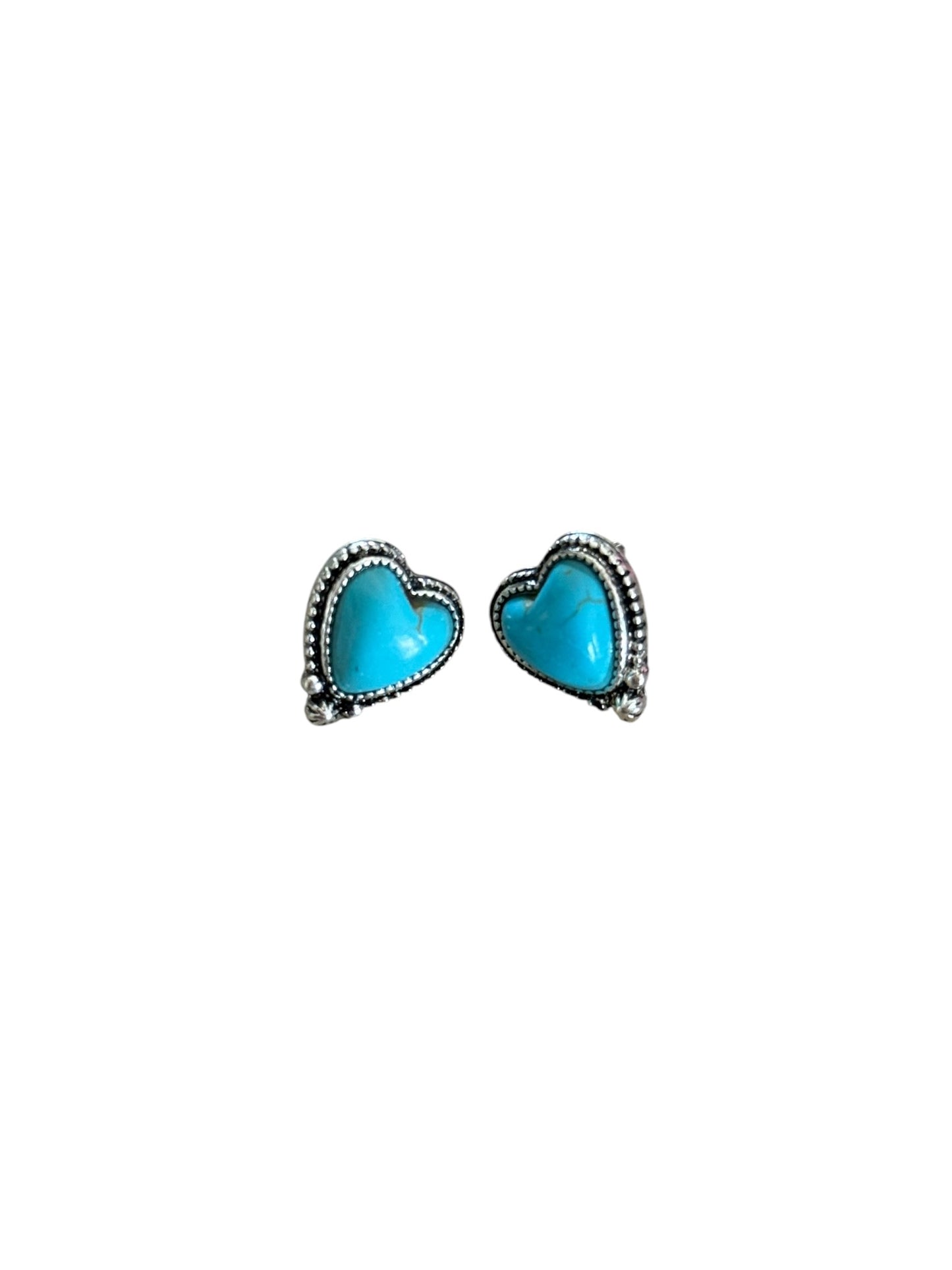 Turquoise Heart Earrings