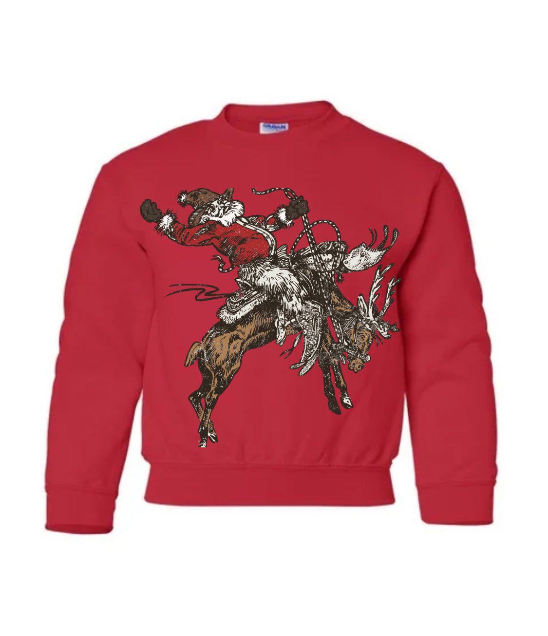 YOUTH/TODDLER Western Christmas Crewnecks (12 designs, 3 colour options) •PRE ORDER•