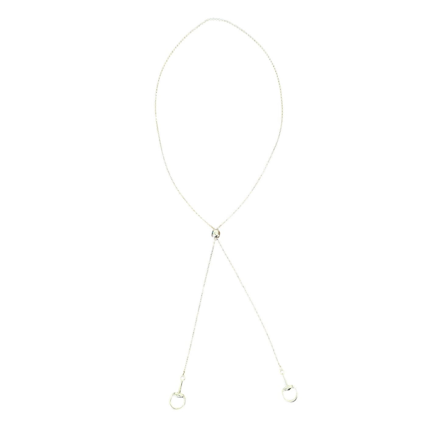 Gold Snaffle Bolo Necklace
