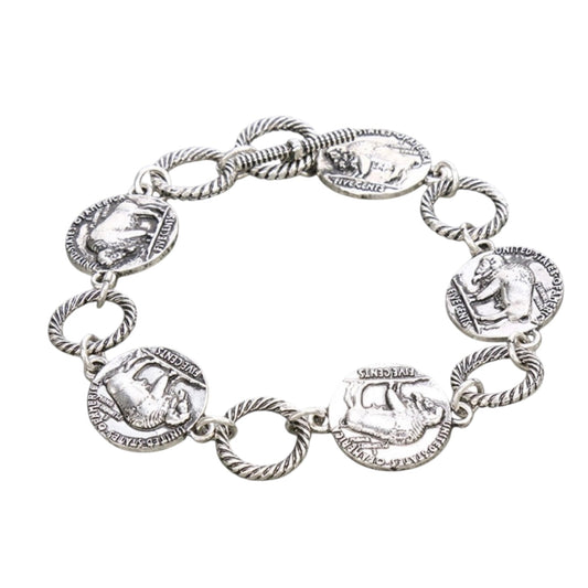 Buffalo Coin Bracelet