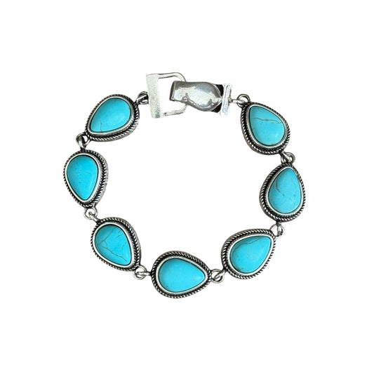 Turquoise Teardrop Bracelet