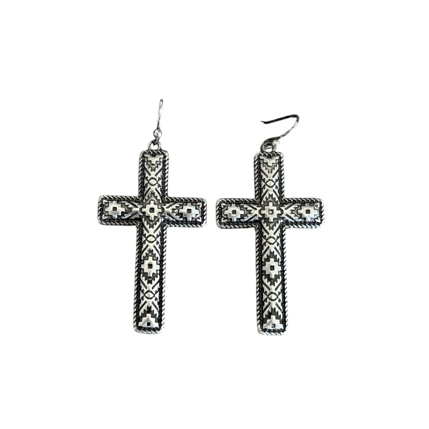 Aztec Cross Earrings