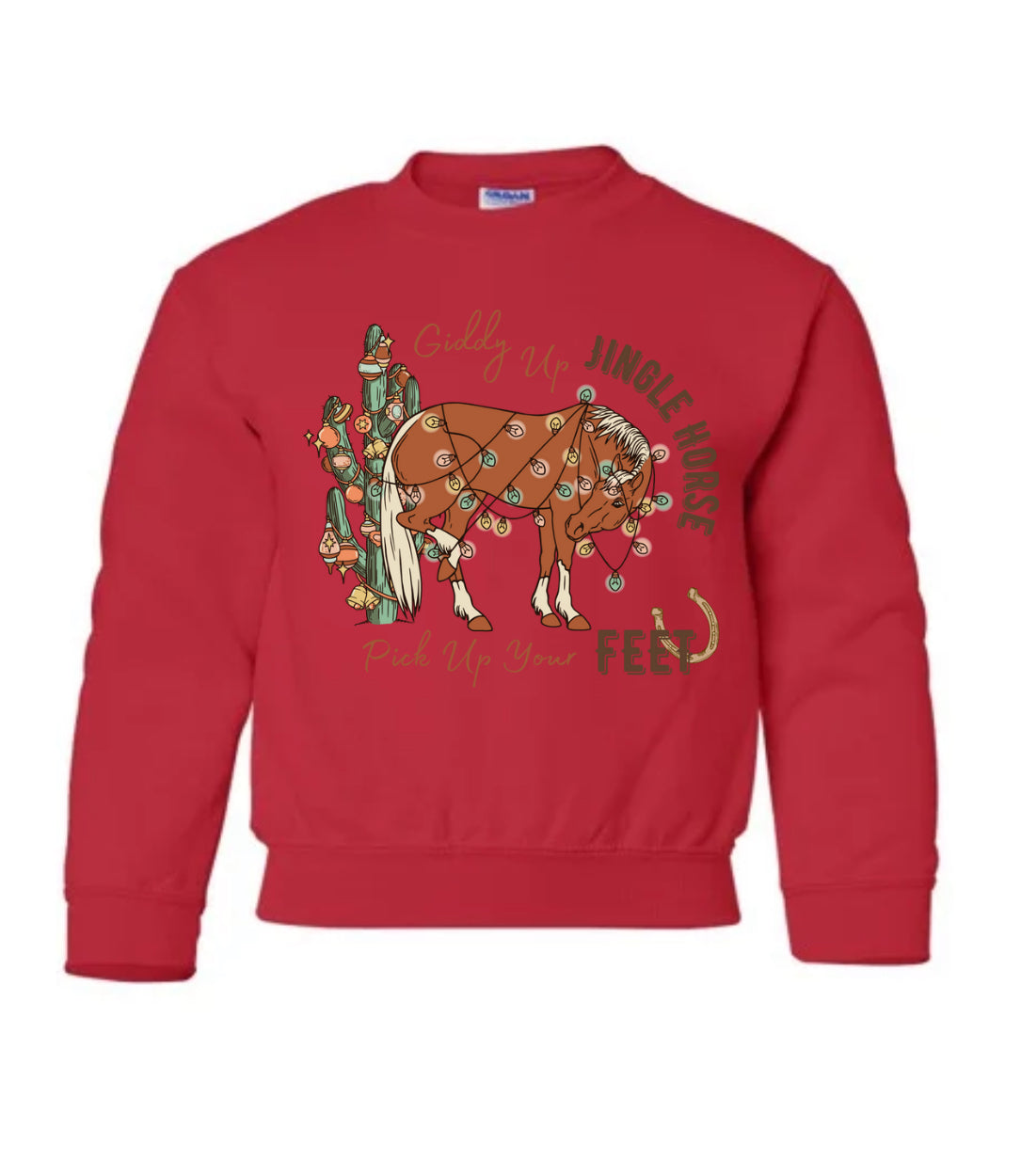 YOUTH/TODDLER Western Christmas Crewnecks (12 designs, 3 colour options) •PRE ORDER•