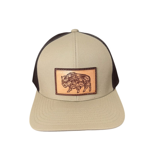 Khaki/Chocolate Snapback Hat