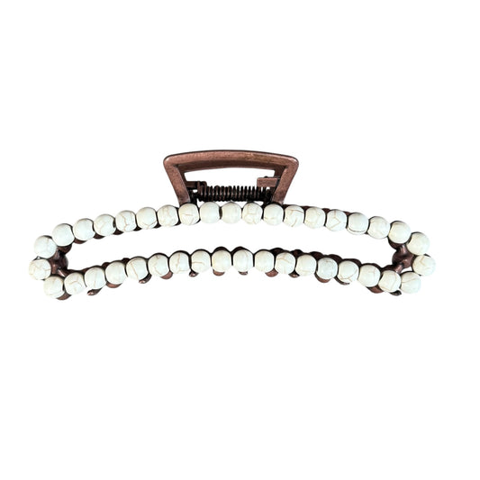 Copper & Natural Claw Clip
