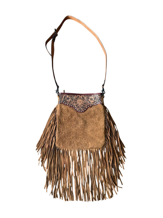 Floral Embossed Roughout Purse