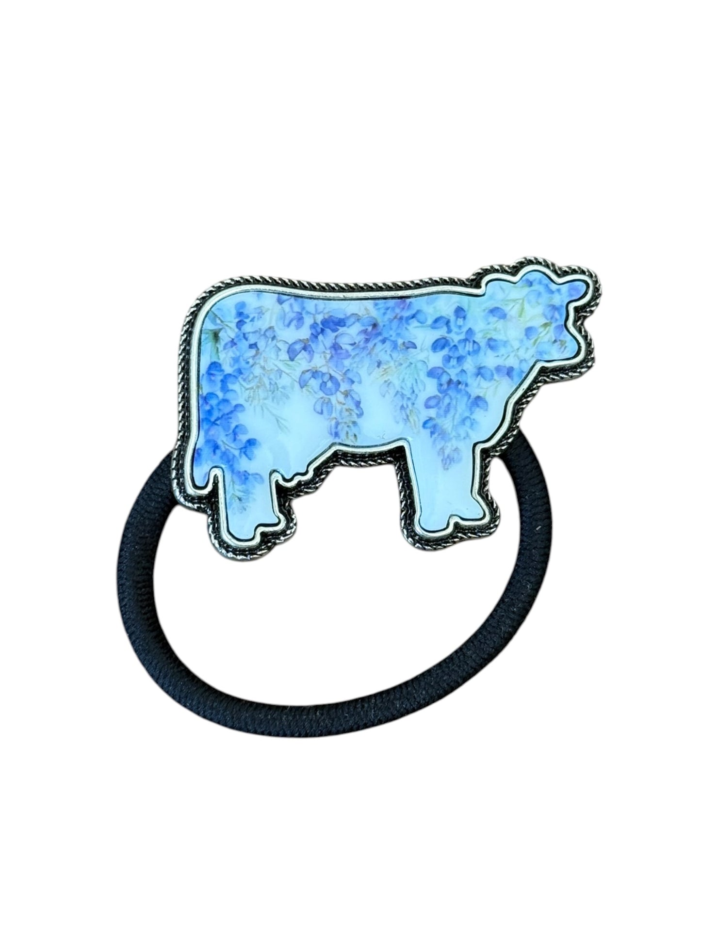 Floral Cow Hair Tie