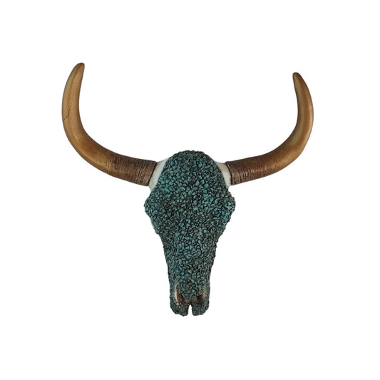Turquoise Chip Longhorn Wall Art