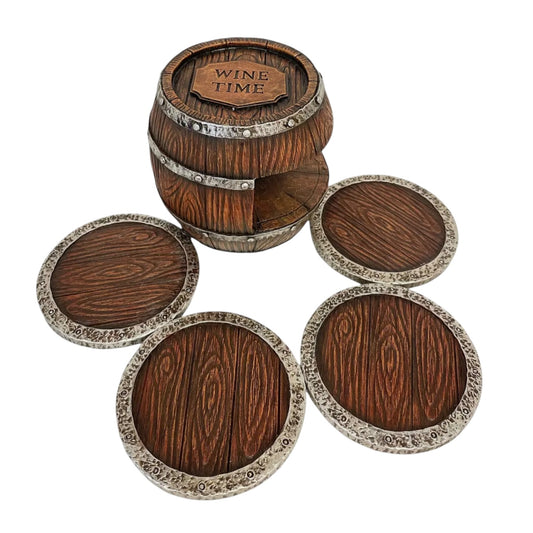 Wine Barrel Coasters