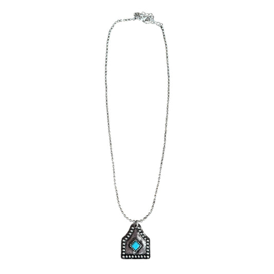 Turquoise Tag Necklace