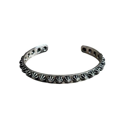Silver Dot Cuff Bracelet
