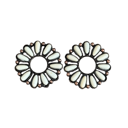 Copper Circle Earrings
