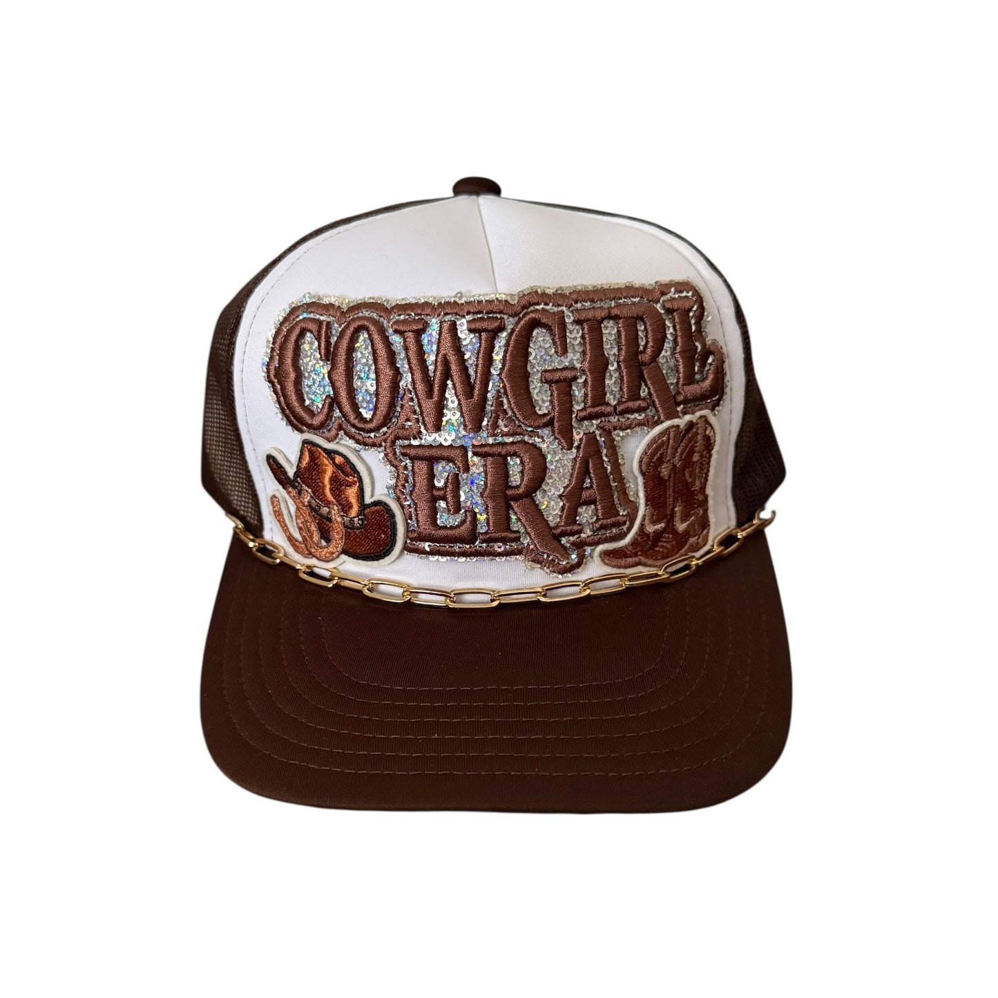Brown/White Cowgirl Era Hat