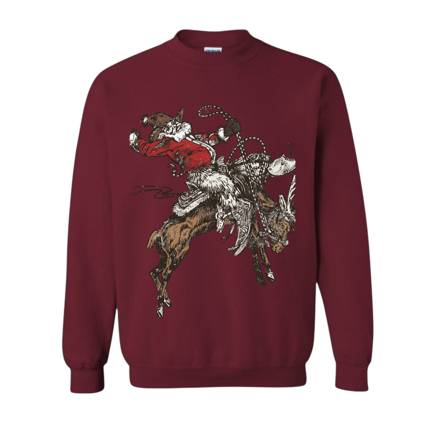 Buckin Reindeer Christmas Crewneck • PRE ORDER •