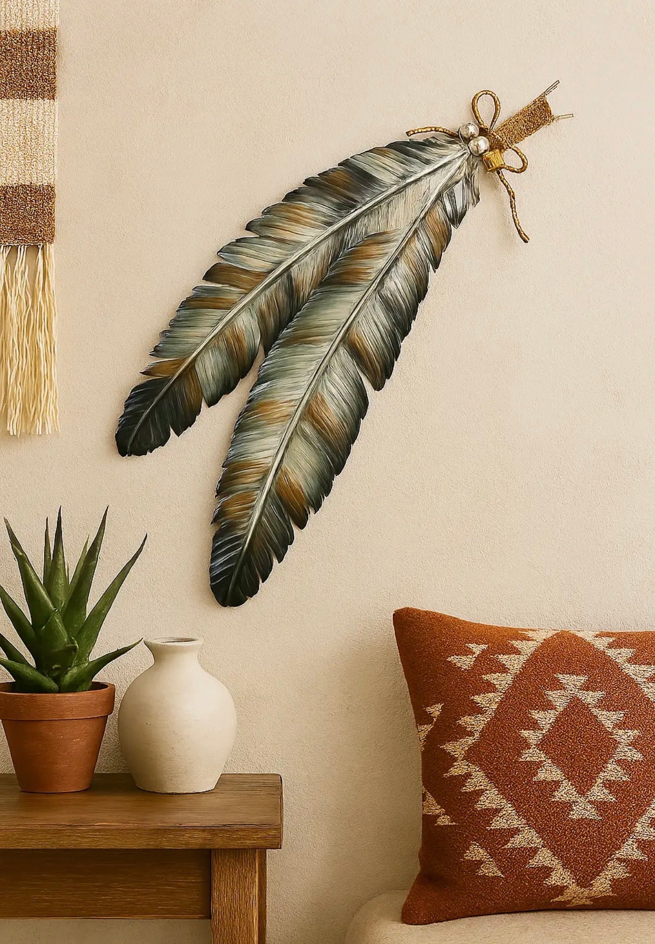 Double Feather Wall Art