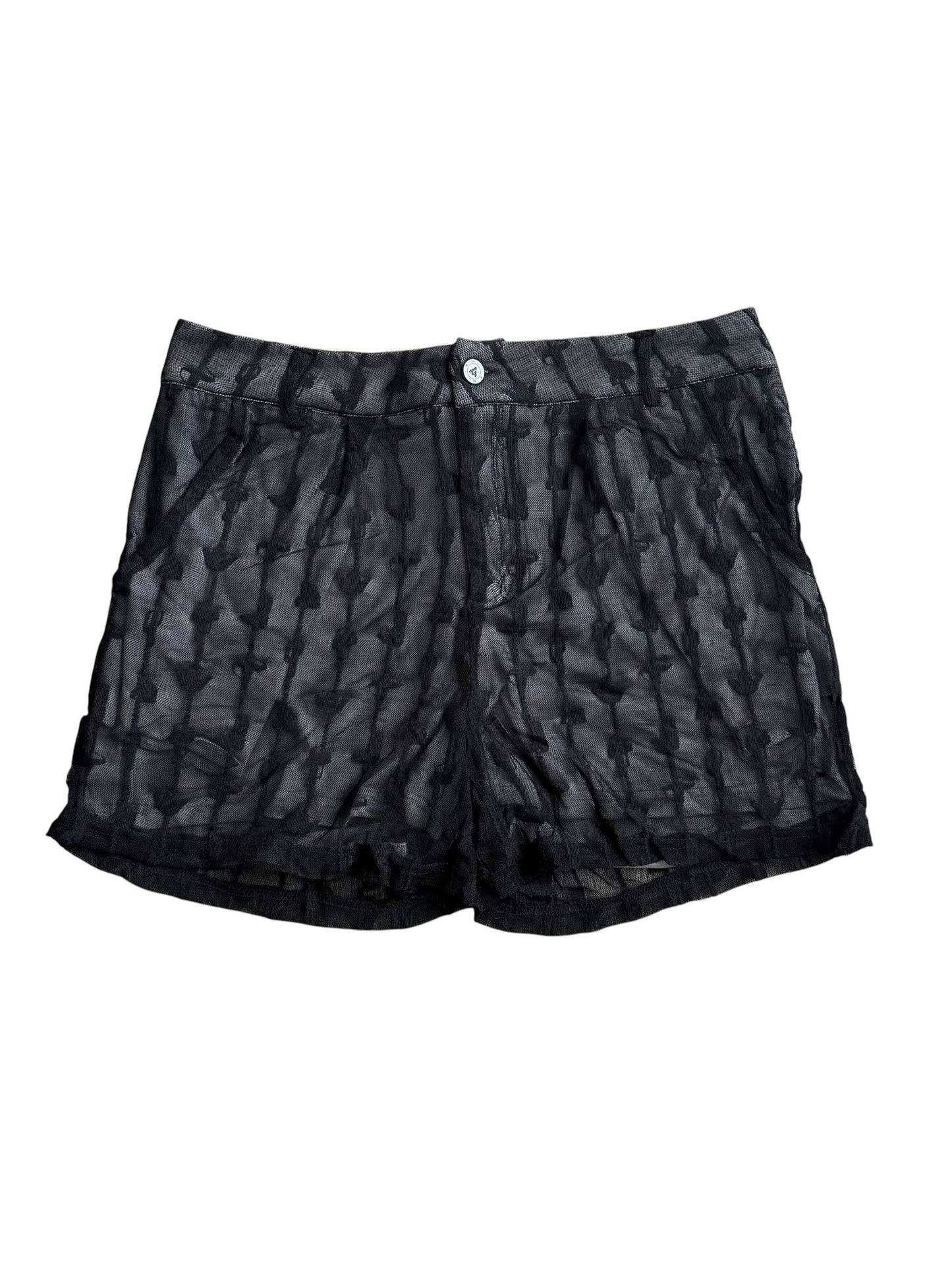 Western Mesh Overlay Shorts