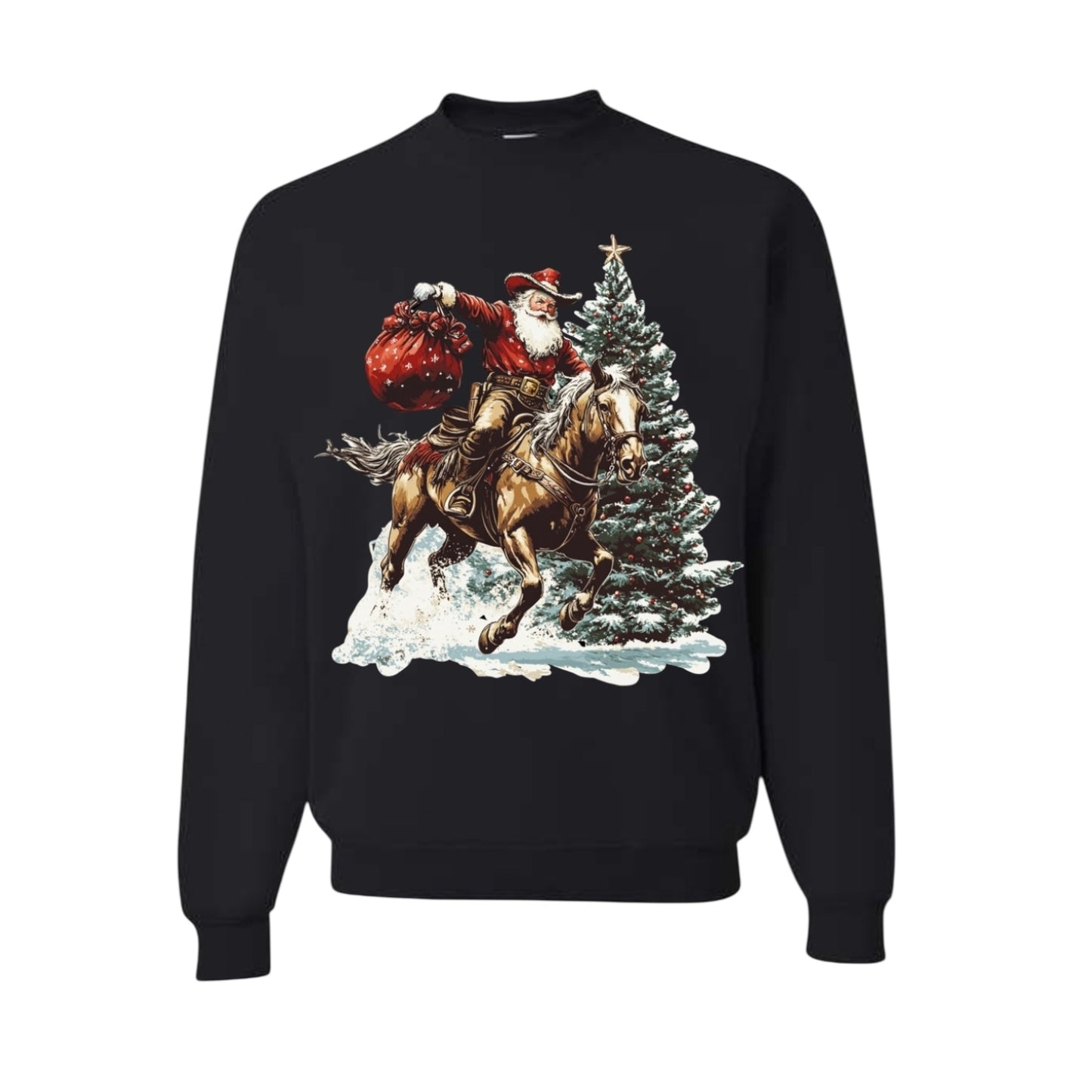 Western Santa Christmas Crewneck • PRE ORDER •