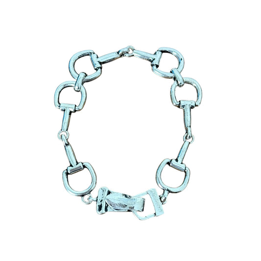 Silver Snaffle Bit Bracelet