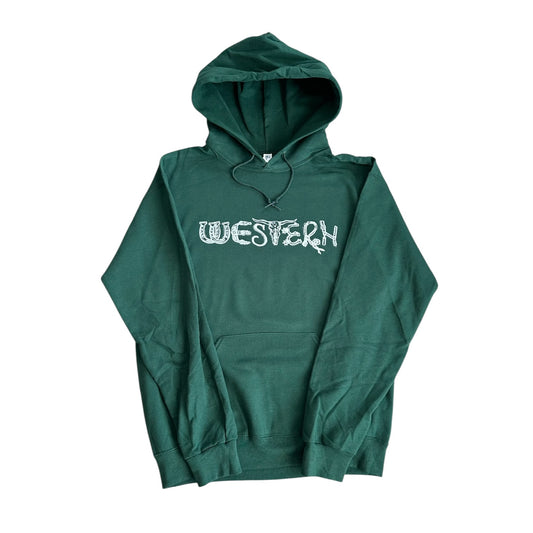 Dark Green Western Hoodie