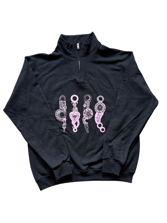 Tooled Bits Black 1/4 Zip